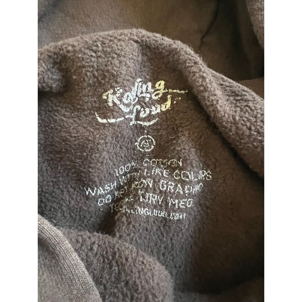 Rolling Loud Brown 100% Cotton Streetwear Hoodie With Stars Size S - Picture 4 of 4